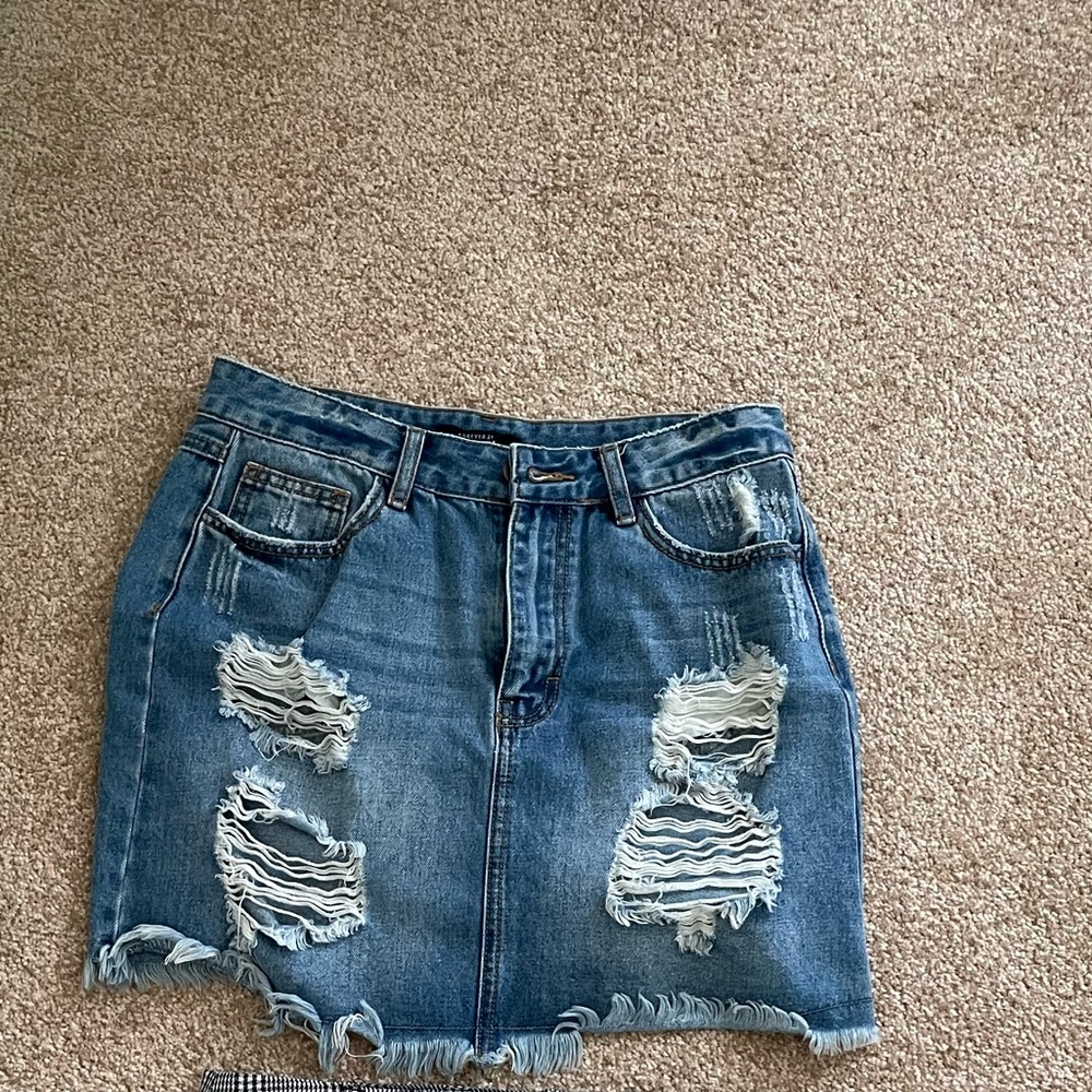 F21 Jean skirt